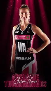 Netball Adelaide thunderbirds player TEAM POSTER, MELBOURNE VIXENS, nsw swifts,