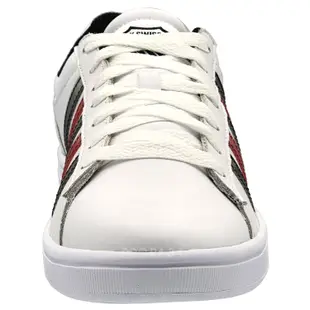 K-SWISS 06154-149 白×黑×紅 Court Winston 3D線條休閒運動鞋【男女同款】153K