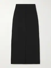 [Max Mara] Max Mara - Elea Jersey Midi Skirt - Black - small small Black