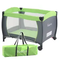 在飛比找ETMall東森購物網優惠-KOOMA 安全嬰兒床(具遊戲功能)(草原綠)