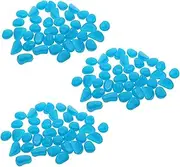 Ipetboom 100pcs Aquarium Fish Tank Ornaments Luminescent Stones Artificial Rocks Decorative Pebbles for Aquatic Plants