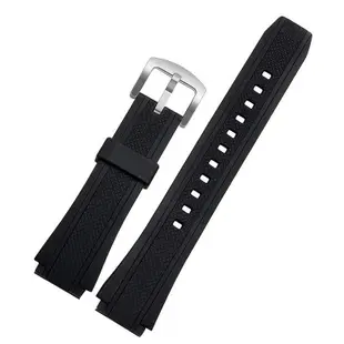 Yifilm 矽膠錶帶卡西歐 EDIFICE 系列 EF-552PB-1A2 錶帶 EF552 手鍊耐用皮帶橡膠黑色腕帶