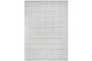 Rug Culture Extra Large Silver Art Deco Textured Rug