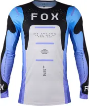 FOX Flexair Magnetic Motocross Jersey, black-white-purple, Size XL for Men Black White Purple
