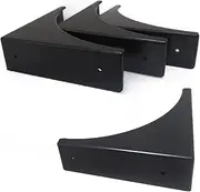 Corner Guard,glrovazas 4 Pcs Decorative Desk Box Corner Protector Desk Case Edge Cover Safety Guard Furniture Corner Bumpers Thickened Hardware for Jewrlry Box Cabinet（Black）