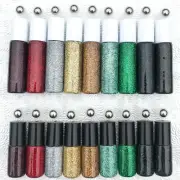 SET OF 18 HOLIDAY CHRISTMAS GLITTERED ESSENTIAL OIL ROLLER BOTTLES SET 5 & 10ML