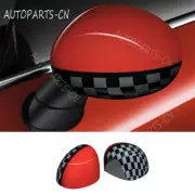 Fit For Mini Cooper Clubman F54 Black Red Car Rearview Mirror Cover Trim Decor