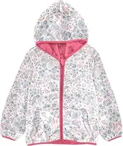 [GuoChe] Toddler Fleece Jacket Vintage Floral Farmhouse Leaves Children Coats For Toddler Boys Peach Baby Girl Clothes Tops