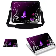 15.6" Laptop Computer Bag Case w Shoulder Strap & Matching Skin Mouse Pad 2702