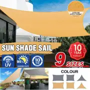 320 GSM Sun Shade Sail Shade Cloth HDPE 98% UV Block Rectangle Triangle Square