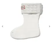 Hunter Kids Original Tall BS 6 Stitch Cable Boot Socks Slipper Liner New Small