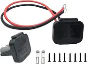daier 1.64Ft 8AWG Anderson Connector with Mounting Bracket,50 Amp Battery Quick Connect/Disconnect Connector for RV Truck Winch