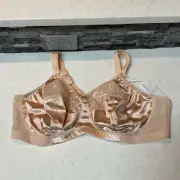 Elomi Smooth Underwire Bra 48DD Cool Comfortable Aero cool Beige NWT Soft Cup