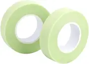 BELLIFFY 2pcs Breathable Eyelash Extension Tape Green Isolation Tape for Eyelash Grafting Soft and Elastic for Beauty Salons and