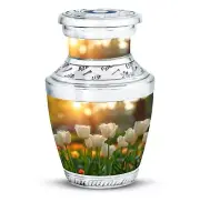 Glowing Evening Tulip 3 Inch Miniature Urns Decorative Urns