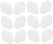 Yardwe 12pcs Blank Acrylic Sided Dice for DIY Board Games Smooth Surface Math Playthings for Educational Activities and Creative Teaching Fun
