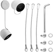 [3 Pack] Anti-Theft Security Chain for Google Nest Cam Outdoor or Indoor (Battery)/Arlo Pro 4/Arlo Pro 3/Arlo Ultra/Arlo Ultra 2/, Security Cable with Anti-Theft Screws (Camera NOT Included)