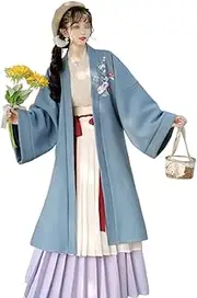 [IDZNFNFX] Chinese Style Improved Hanfu Costume Autumn Winter Hanfu for Stage Show Performances Cosplay