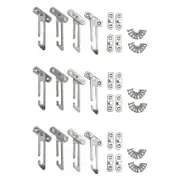 12 Pack Window Restrictor Locks Window Restrictor Hook Stainless Steel Child Lock Restrictor With S