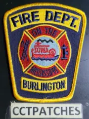 BURLINGTON, IOWA FIRE DEPARTMENT PATCH IA