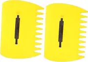 1 Pair Fall Leaf Clip Garden Rake Yard Rakes for Leaves Leave Collector Leaf Scoops and Claws Gardening Tools Lawn Tool Yellow Plastic