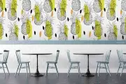 3D Pineapple Seamless Wallpaper Wall Mural Removable Self-adhesive 44