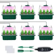 4/5/6 Pack Seed Starter Trays Grow Light Seed Starter Kit Seed Growing Starting
