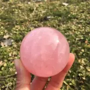 50-55mm Natural Rose Quartz Sphere Crystal Divination Energy Specimen Reiki Heal