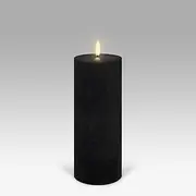 [Uyuni Lighting] Pillar Flameless Candle 7.8 x 20.3 cm - Forest Black FB-C78020