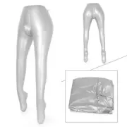 Inflatable Male Man Pants Trou Underwear Mannequin Dummy Torso Legs Model Silver