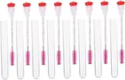 [MERRYHAPY] 8pcs Lash Wand Tubes Set Makeup Brushes Eyelash Brush Lash Brow Comb Comfortable Handle Perfect for Travel