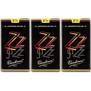 Vandoren ZZ Alto Saxophone Reeds - 2.5 (30-pack)