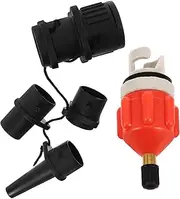 Parliky 1 Set Inflatable Boat Air Pump Adapter Kit Multi Device Valve Converters for Paddles Kayaks Inflatables Durable Versatile Air Valve Connectors
