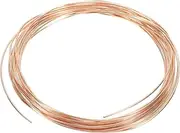 uxcell 16.4 Feet Solid Bare Copper Wire,18 Gauge 99.9% Pure Copper Wire 1mm Soft Beading Wire Metal Plant Stem Ties for Jewelry Craft (5m), 2Rolls