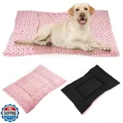 MoeQOassis Washable Dog Bed Mat Deluxe Plush Reversible Pet Crate Pad Comfy P