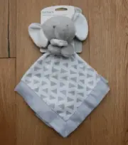 Carter's Baby Security Blanket ~ Elephant ~ Gray & White ~