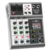 Professional Audio Mixer Sound Board Mixing Console with 4 Channel Digital US...