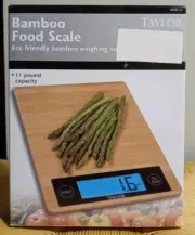 Taylor Bamboo Eco Friendly Food Scale Platform - 11 lb Capacity