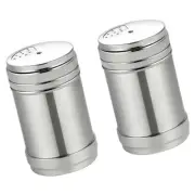 2 Pcs Revolving Covers Seasoning Bottles Spice Jars with Label Baby
