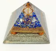Sodalite Merkaba Crystal Orgonite Orgone Pyramid EMF Protection Healing Energy