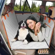 Dog Back Seat Extender and Hammock - Durable Car Travel Cover for SUVs and Truck