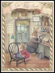 Greeting Card - Rabbit - Susan Wheeler - Get Well - 0237