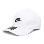 NIKE NSW H86 FUTURA WASHED CAP 老帽 棒球帽 刺繡LOGO 小勾 913011 白