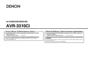 Denon AVR-3310CI Receiver Amplifier Owners Manual