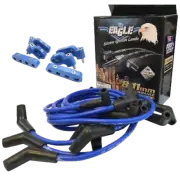 EAGLE 9mm Ignition Lead Kit Big Block Chev Around V/Covers HEI 135° S/P & Mounts