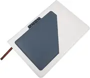 EXAOMBLE Office Accessory Elegant White Blue A5 Notepad Daily Planner Tabs for Productivity