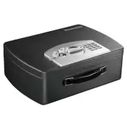 SentrySafe Portable Black Safe Box with Digital Keypad Lock, Small Steel Travel