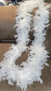 WHITE FEATHER BOA 74” COSTUME ACCESSORY