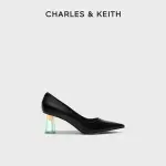 CHARLES&KEITH春夏女鞋CK1-60280375簡約通勤尖頭高跟單鞋女鞋