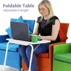 Foldable Table Laptop Adjustable Tray Bed Portable Desk TV Dinner Mate Office